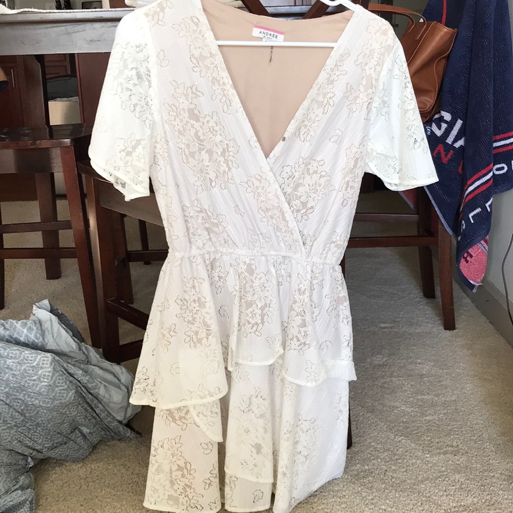 White cute dress - worn once for a bridal event!